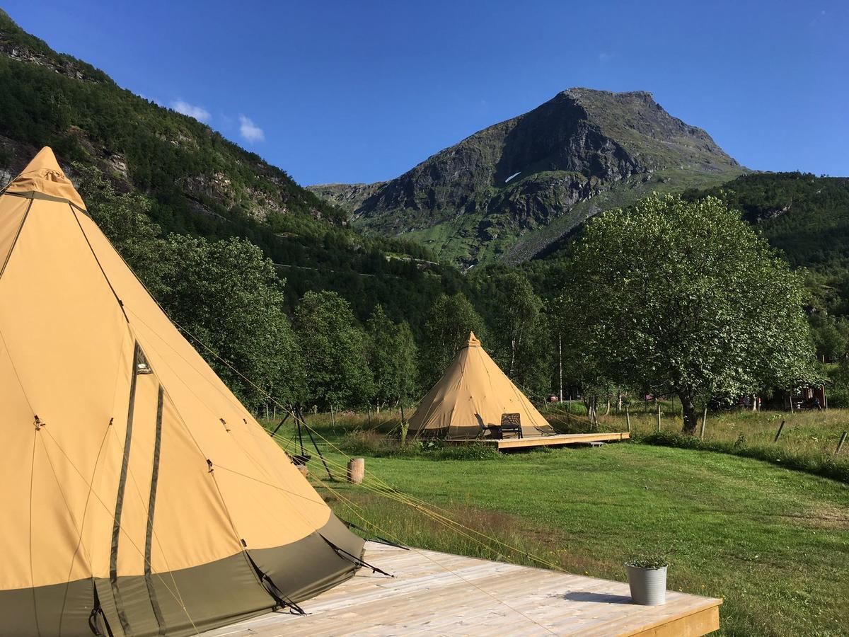 Dalen Gaard Camping Og Hytter Geiranger Zewnętrze zdjęcie